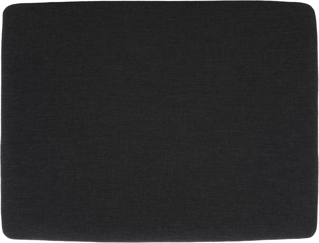 SAFAVIEH Home Collection Solo Black/Natural Open Shelf Bench with Cushion
