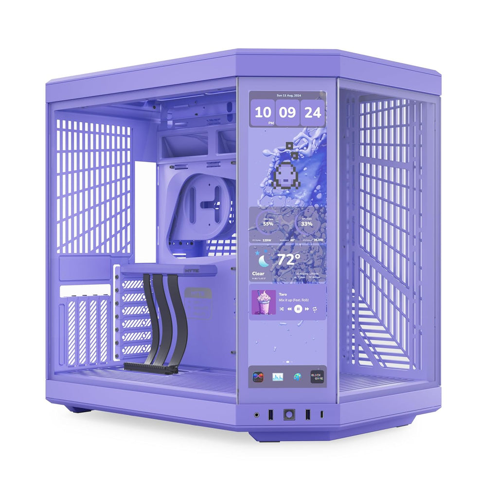 Hyte Y70 Touch Infinite Display Upgrade Screen Kit for PC Case - 14.9' IPS Display - 2.5K Resolution - 60Hz - 10-Point Touch - Taro Milk (Purple)