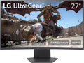LG 27GS60QC-B Ultragear Curved Gaming Monitor 27-Inch QHD (2560x1440)180Hz 1ms 1000R AMD FreeSync HDR10 HDMIx2 DisplayPort Borderless Design Black Stabilizer DAS Crosshair FPS Counter -Black, Renewed