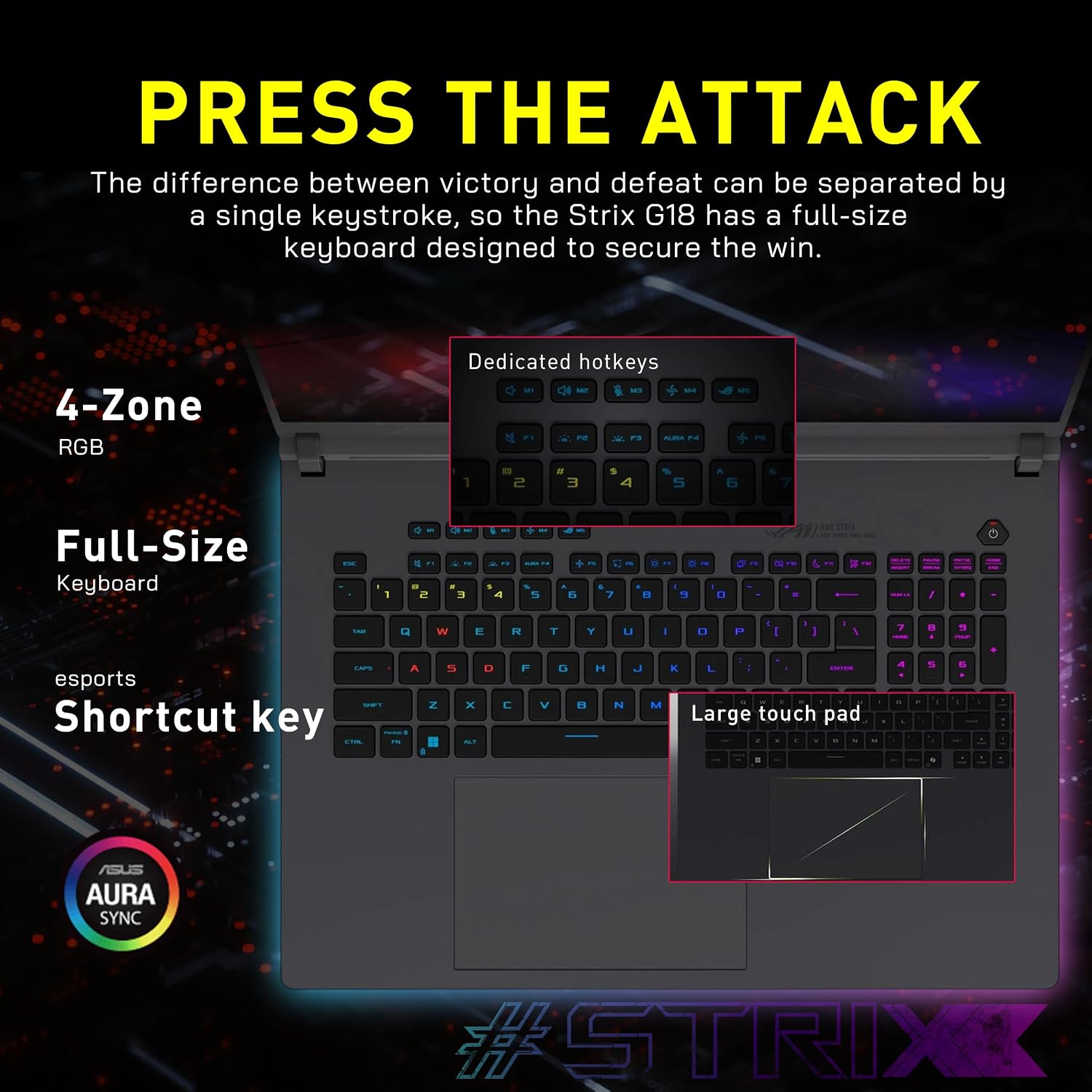 ASUS ROG Strix G18 18' 2.5K 240Hz Gaming Laptop, Intel Ultra 9 275HX, NVIDIA GeForce RTX 5060, 32GB DDR5, 2TB Storage (1TB SSD+1TB Docking Station Set), Backlit Keyboard, Wi-Fi 7, Win 11 Pro, Gray
