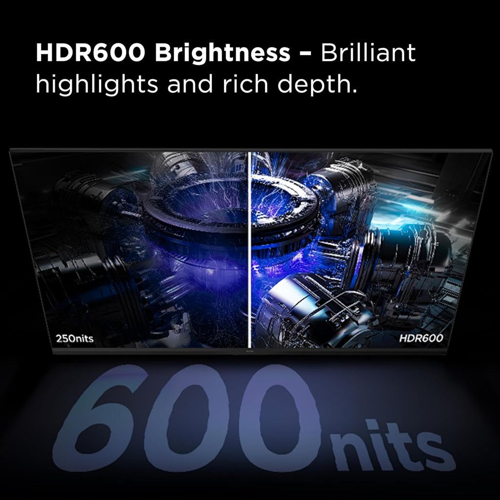 TCL 27' G64 Series QHD HDR QD-Mini LED Gaming Monitor (27G64, 2025 Model) Halo Control System, 180Hz Refresh Rate, LD180 Precise Dimming Series, HDR600 Brightness, 1ms, AMD FreeSync, NVIDIA G-SYNC