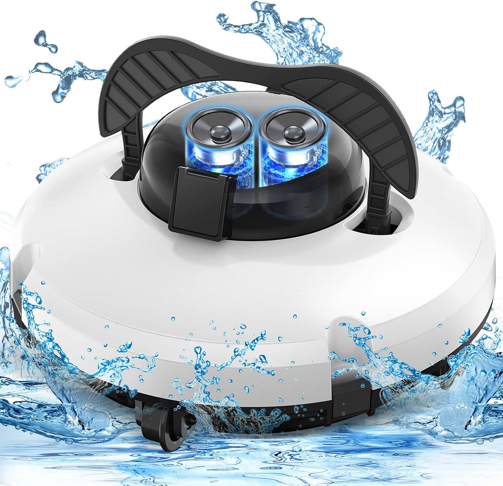 2026 Cordless Robotic Pool Cleaner, Pool Vacuum for Above Ground Pool with 120 Mins Runtime, Auto-Parking Robot Pool Cleaner for Inground Flat Pools Up to 1000 sq.ft