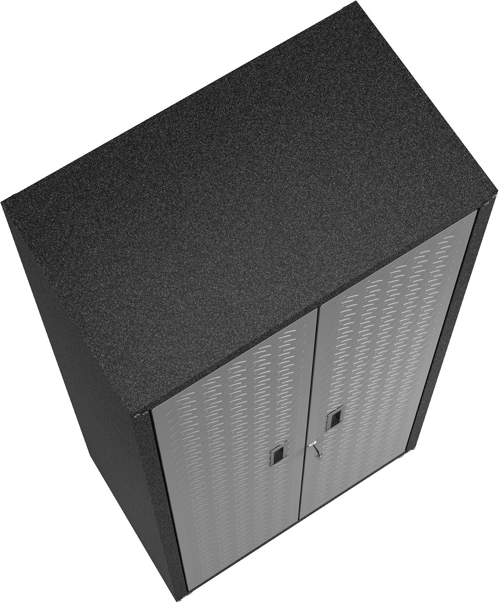 Manhattan Comfort Fortress Collection Modern Designed Durable Tall Storage Standing Garage Cabinet Great For Tools and Supplies, Stainless Steel