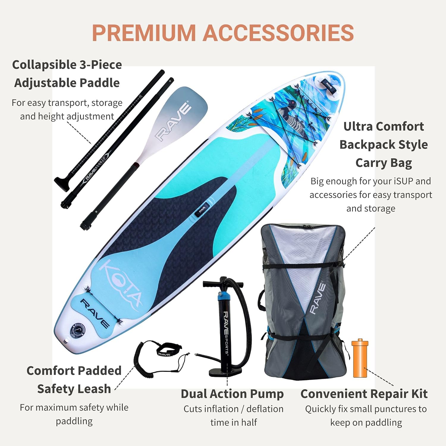 RAVE Sports Kota iSUP Stand-Up Paddleboard