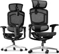 FLEXISPOT ErgoX-PRO Ergonomic Office Chair Black – AeroWeave 5.0 Mesh Seat, 5D Lumbar, 7D Armrests, 4D Headrest, 551LBS Capacity – Office, Gaming, Home