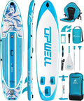 UPWELL 11'2'/11'6'Stand Up Paddle Board for Youth & Adults, Inflatable Paddle Board with Stable Design, Premium SUP Accessories, Backpack, Paddle, Leash, Pump, Fins