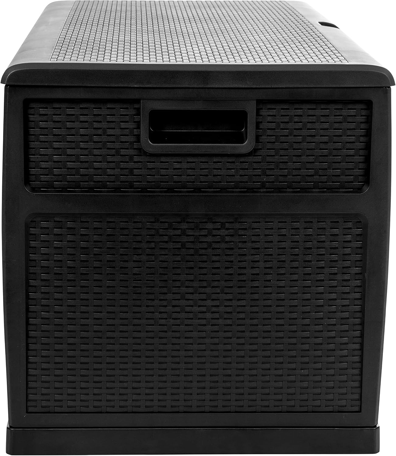 Flash Furniture 120 Gallon Plastic Deck Box - All-Weather Patio Storage and Organization for Throw Pillows, Pool Toys or Garden Tools