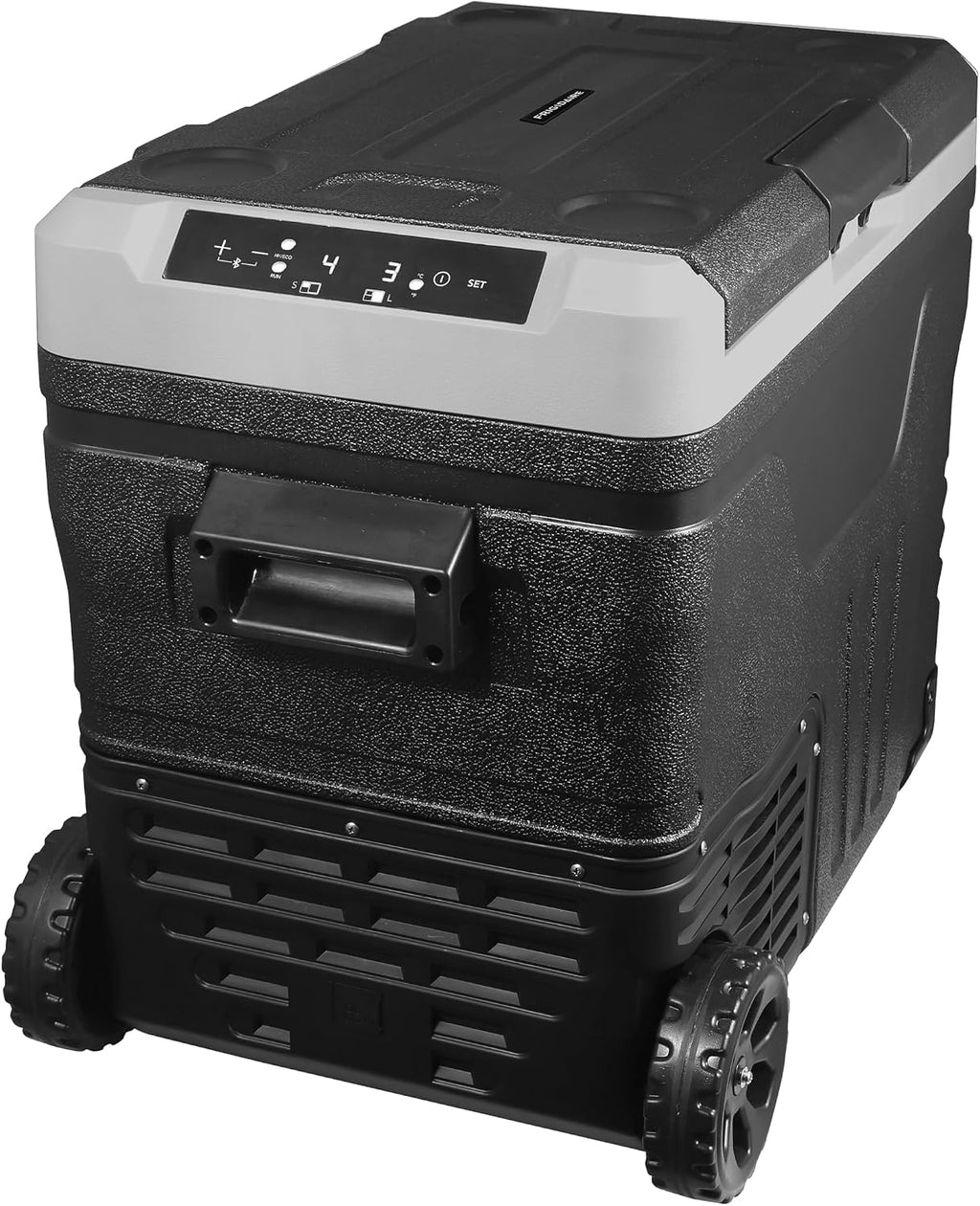 Frigidaire, 51 Qt. Portable Convertible Electric Refrigerator/Freezer Trolley-With App, Dual Zone, Black