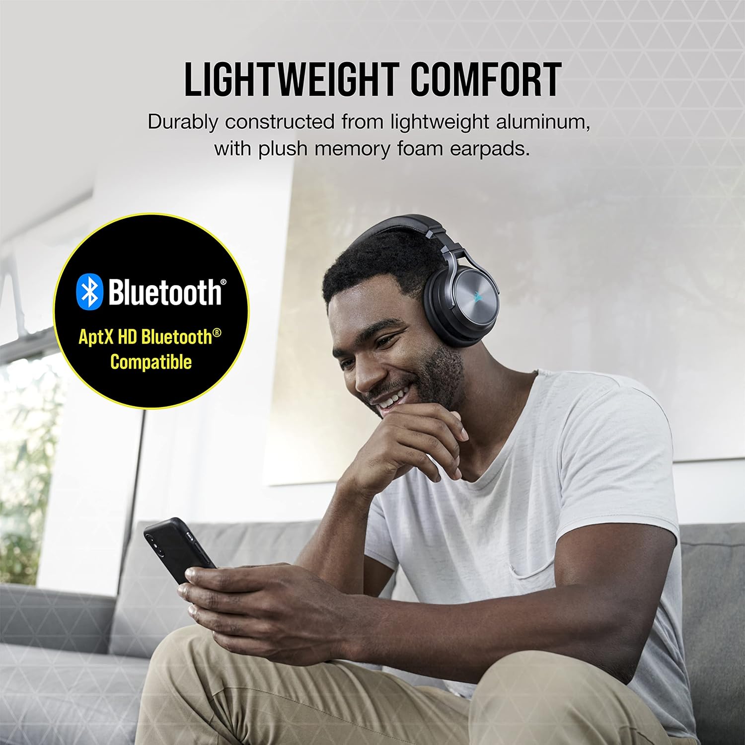 Corsair CORSAIR Virtuoso RGB Wireless XT High-Fidelity Gaming Headset with Bluetooth and Spatial Audio - Works with Mac, PC, PS5, PS4, Xbox Series X/S - Slate (Renewed)