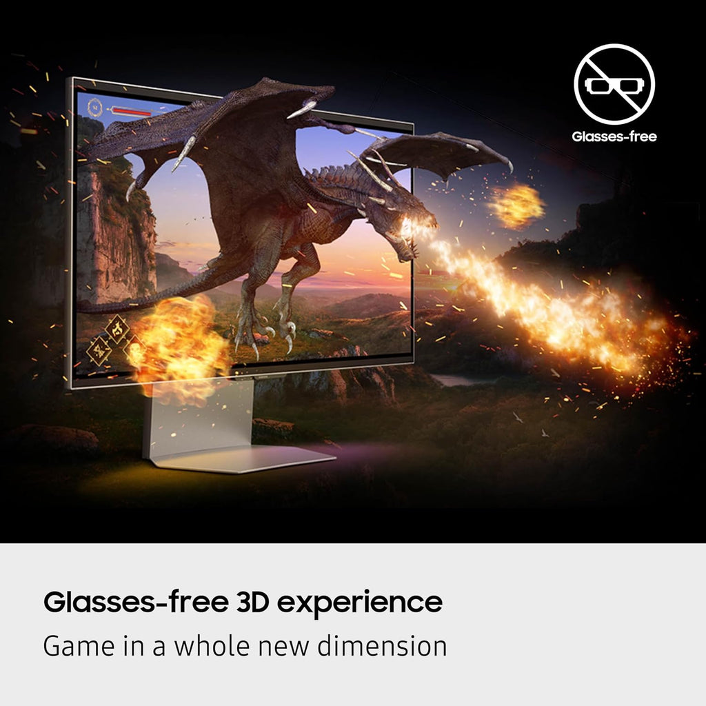 Samsung LS27FG900XNXZA 27 Inch Odyssey 3D 4K 165Hz Gaming Monitor with 5 Year Amber Protection Plan (2025)