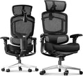 FLEXISPOT ErgoX-PRO Ergonomic Office Chair with Footrest Black – Cloudtech Cushion, 5D Lumbar, 7D Armrests, 4D Headrest, 551LBS Capacity – Office, Gaming, Home