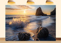 20X10ft Fabric Sunset Beach Backdrop in Gazebo Tropical Seaside Aloha Luau Hawaii Garden Pavilion Background Party Decorations Wedding CeremonyHome Wall Decor Photo Booth Props