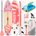 SLOOSH Inflatable SUP & Electric Pump Bundle – 10'6' Paddle Board with Premium Accessories, Non-Slip EVA Deck, 20 PSI Dual-Stage Pump for Fast Inflation, Perfect for Youth & Adults of All Skill Levels