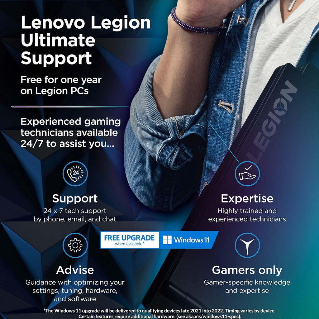 Lenovo Legion 5 Gaming Laptop, 15.6' FHD Display, AMD Ryzen 7 5800H, 16GB RAM, 512GB Storage, NVIDIA GeForce RTX 3050Ti, Windows 10H, Phantom Blue