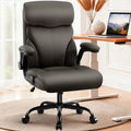 AreShark Office Chair - Executive High Back Breathable Comfy Desk Chair with Lumbar Support - Ergonomic Leather Rolling Swivel Computer Chair with Rock Function for Working Studying Gaming Relaxing