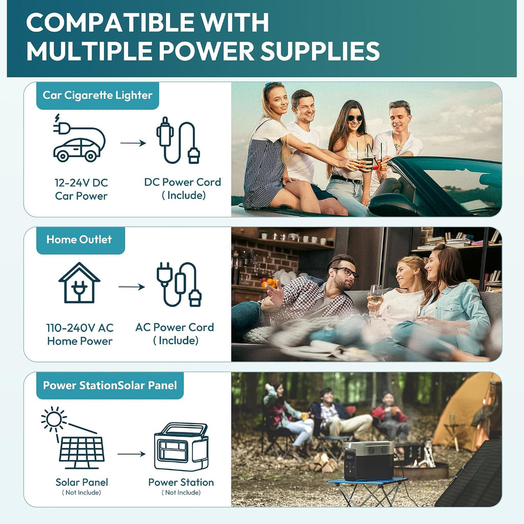 EUHOMY 12 Volt Refrigerator, 32QT(30L) 12V Cooler, Compressor Electric Cooler -4℉~68℉, 12V Fridge 12/24V DC 100-240V AC, Portable Freezer for Camping, Travel, Home, Truck