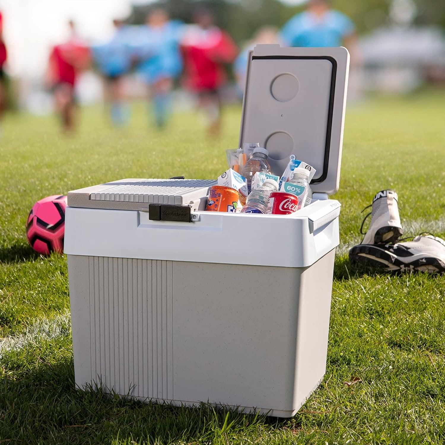 Koolatron 12V Iceless Cooler & Warmer – Portable 33 qt Electric Cooler/Nevera Portátil Eléctrica for Car Truck Camper Boat Hard Sided Mini Fridge for Camping Picnic Travel Lunch Food Drinks Office