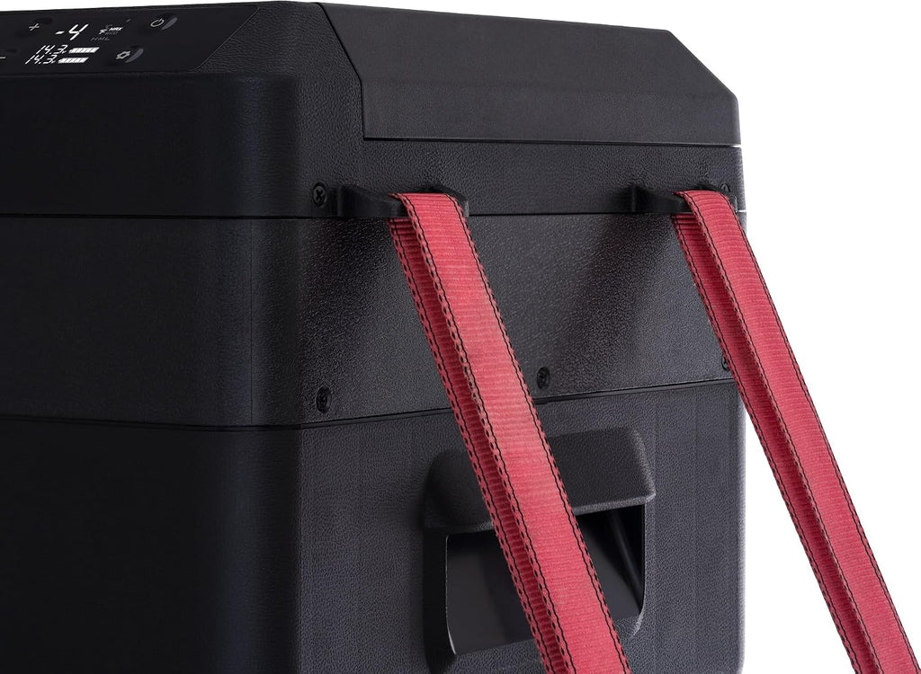 Newair 25 Qt. Portable Electric Cooler, 12v Car Mini Fridge, Hard Lunch Box for Jobsite, Workshop, Camping | Battery Powered Outdoor Cooler by 18/20V Dewalt, Bosch, Makita, Milwaukee Tool Batteries