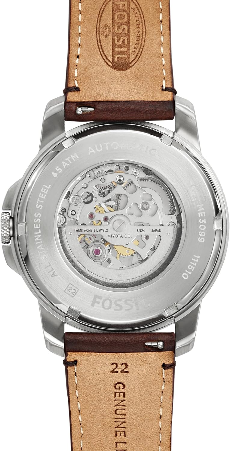 Fossil Men's Watch, Grant Quartz Stainless Steel Chronograph Watch for Men