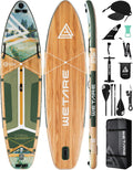 11'6'x35' Inflatable Paddle Board, 450lbs Extra Wide Stand Up Sup Board for Adults, Blow Up Paddleboard Kayak Non-Slip Stable Deck Boat for Yoga Fishing Surf
