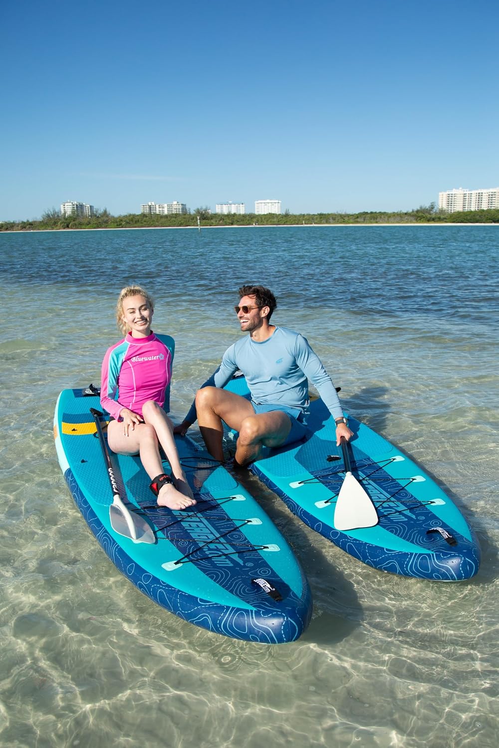 Sea Eagle Newly Re-Designed Longboard LB11 Inflatable Stand Up/Sit Down 11' iSUP Paddleboard - Beginners/Experts, Flat Water/Surf- Sit, Stand, Surf, Fish, Tour or do Yoga