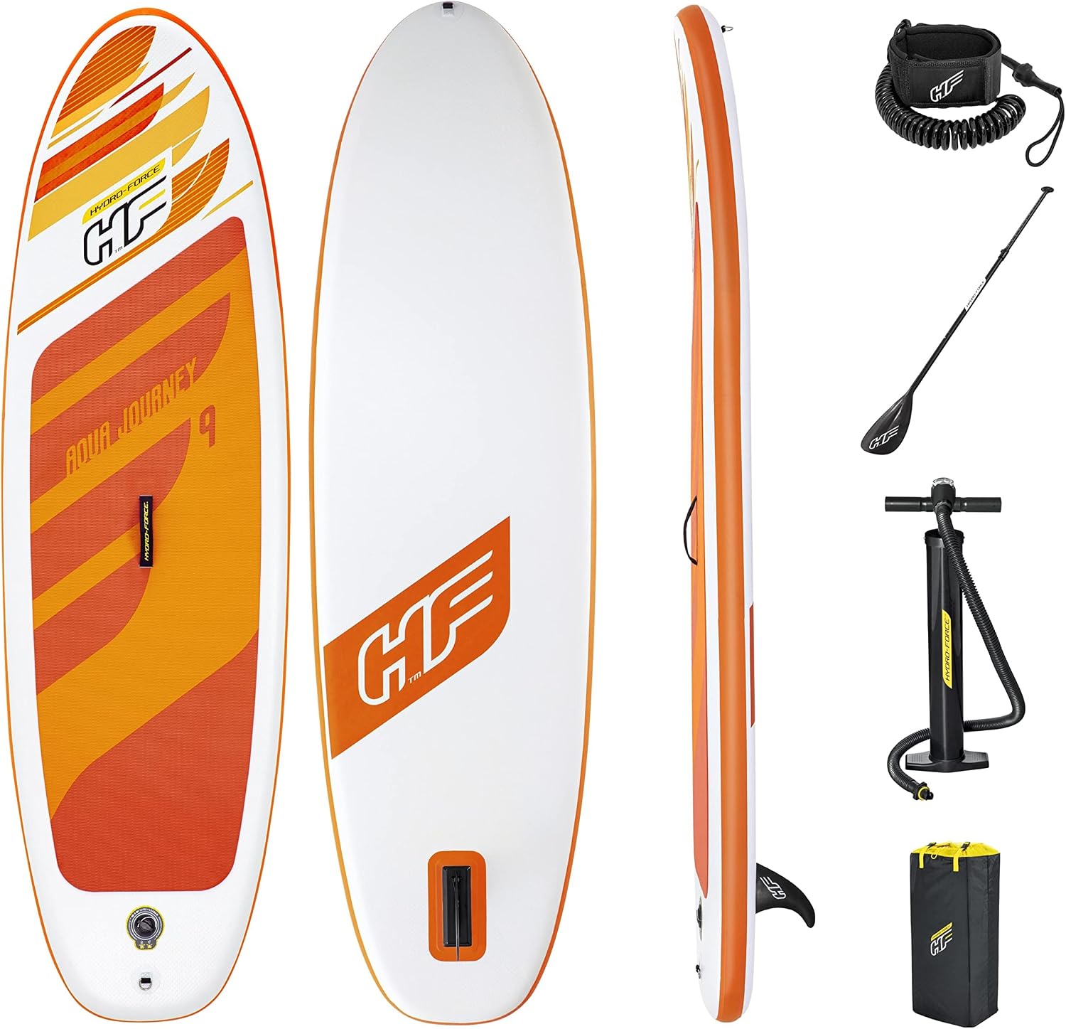 Bestway Hydro-Force SUP, Inflatable Stand Up Paddle Board, Complete Set, Multiple Styles, Sizes, 9FT, 10FT, 10'2FT