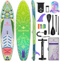 34'' Wide Inflatable Paddle Board for Women with Premium Paddle Boards Accessories, Adj SUP Paddle, 100L Backpack, Suitable for Versatile SUP Boards of All Skills Levels