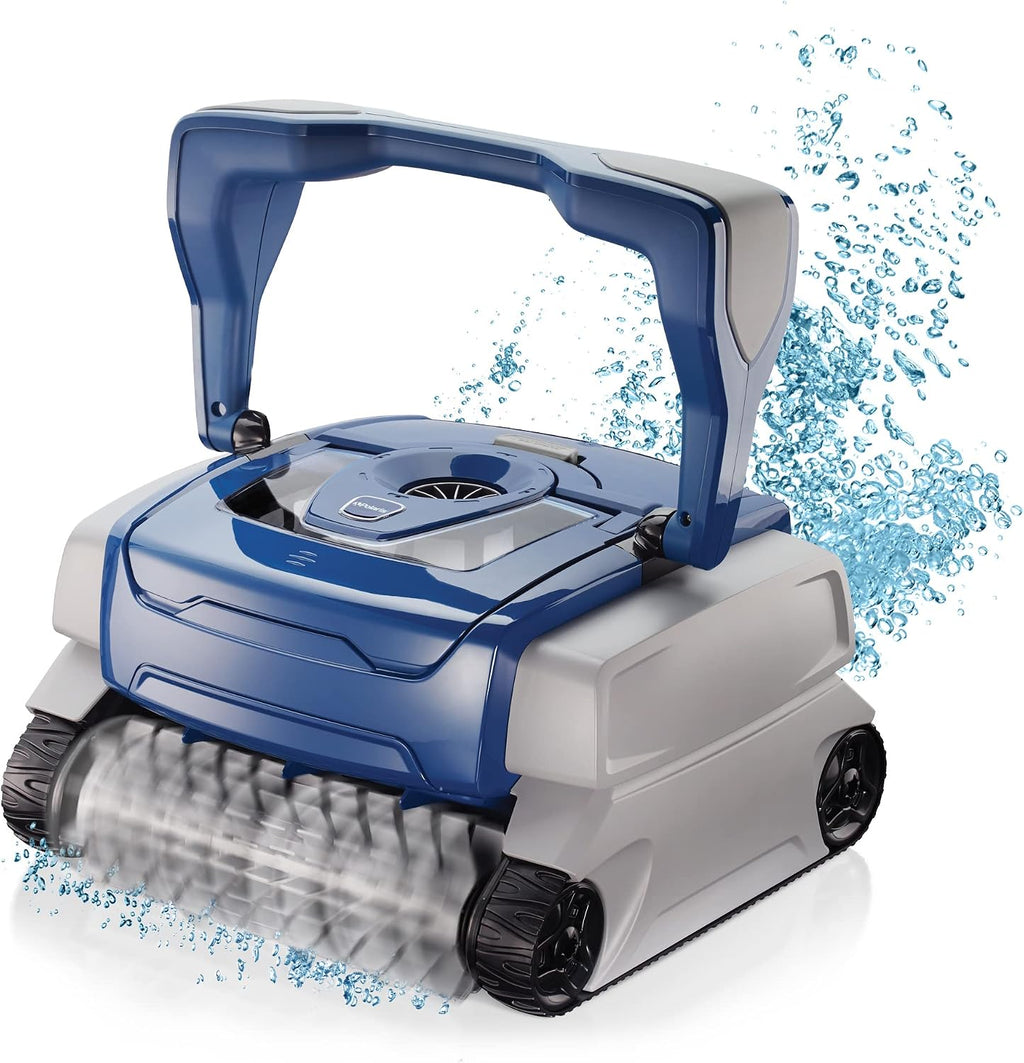 Polaris 8050 Sport Robotic Pool Cleaner, Automatic Vacuum for InGround Pools up to 40ft, Wall Climbing Vac w/Strong Suction & Easy Access Transparent Lid