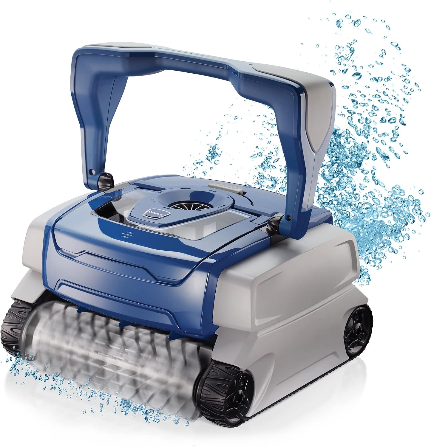 Polaris 8050 Sport Robotic Pool Cleaner, Automatic Vacuum for InGround Pools up to 40ft, Wall Climbing Vac w/Strong Suction & Easy Access Transparent Lid