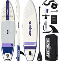 Inflatable Stand Up Paddle Board with SUP Accessories,Inflatable Paddle Boards for Adults & Youth, Anti-Slip EVA Deck,Wide Stance,Dual Action Pump,108L Backpack