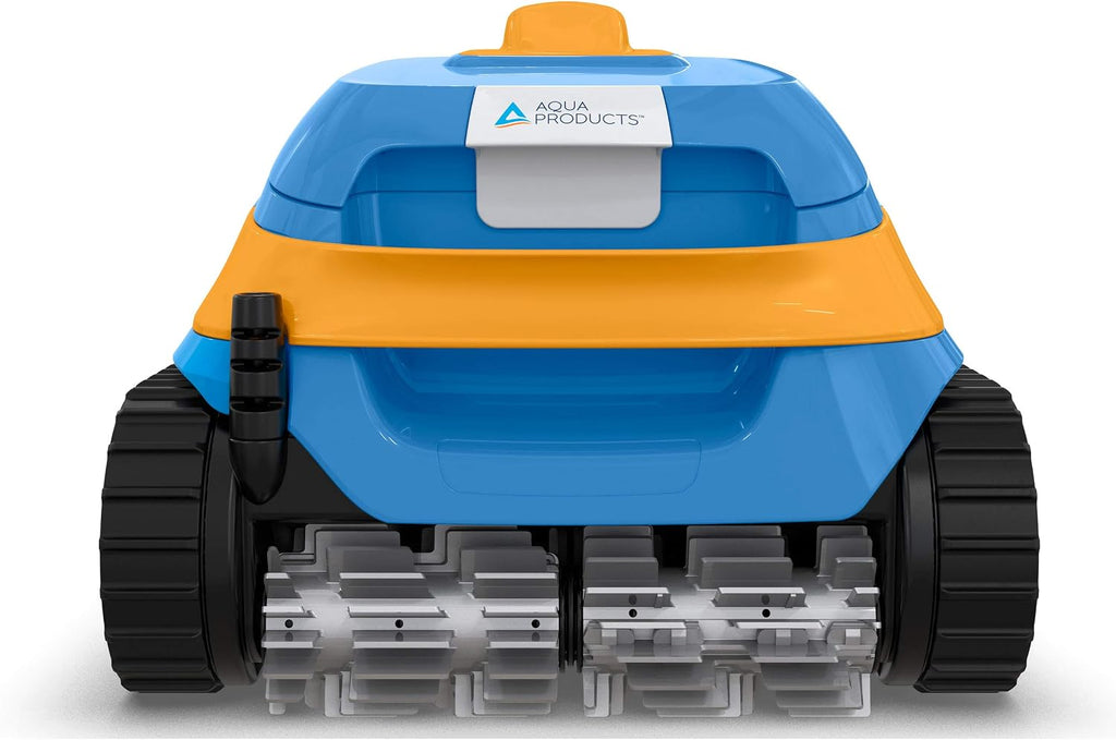 Aqua Products Evo502 Robotic Pool Cleaner, Automatic Vacuum for Inground Pools up to 40ft, 50ft Cable Length, Wall Climbing Vac w/Strong Suction & Easy to Clean Top Loading Filter