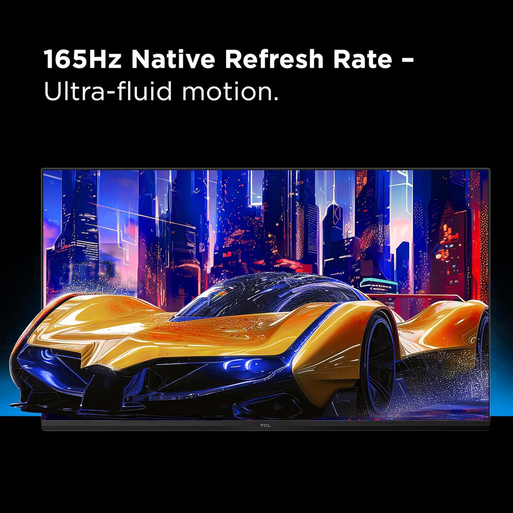 TCL 27' R94 Series 4K UHD HDR QD-Mini LED Gaming Monitor (27R94, 2025 Model) Halo Control System, 165Hz Refresh Rate, LD2304 Precise Dimming Series, HDR1400 Brightness, 1ms, AMD FreeSync NVIDIA G-SYNC