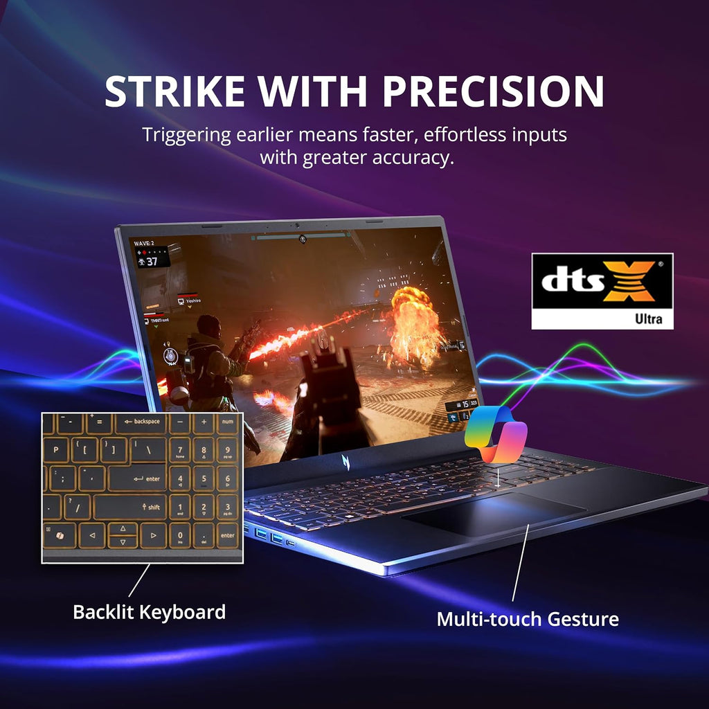 acer Nitro V 15.6' FHD IPS 165Hz Gaming Laptop, Intel Core i5-13420H, NVIDIA GeForce RTX 5050 8GB GDDR7, 64GB RAM, 2TB SSD, Backlight Keyboard, Wi-Fi 6, Win 11 Pro, Black, 1TB Docking Station Set