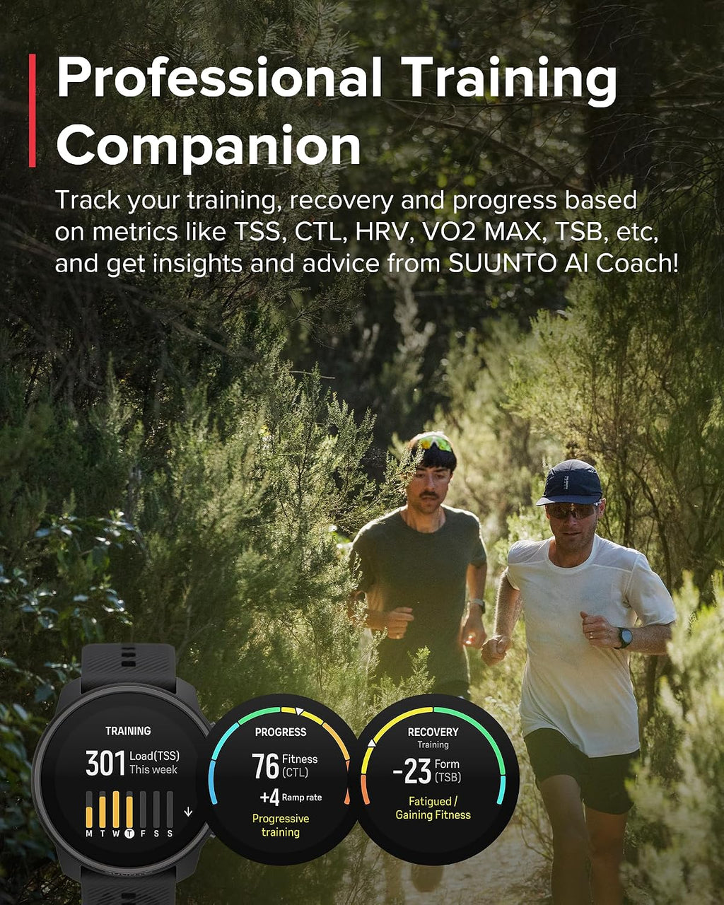 SUUNTO Race S GPS Sports Watch, 1.32' AMOLED Touchscreen w/Crown, 13 Days Battery Life, Training & Sleep Health Tracking, Dual-GNSS, 32GB Global Offline Maps, Lightweight for Running, All Black