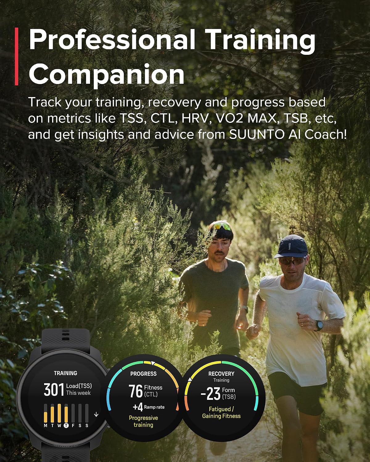 SUUNTO Race S GPS Sports Watch, 1.32' AMOLED Touchscreen w/Crown, 13 Days Battery Life, Training & Sleep Health Tracking, Dual-GNSS, 32GB Global Offline Maps, Lightweight for Running, All Black