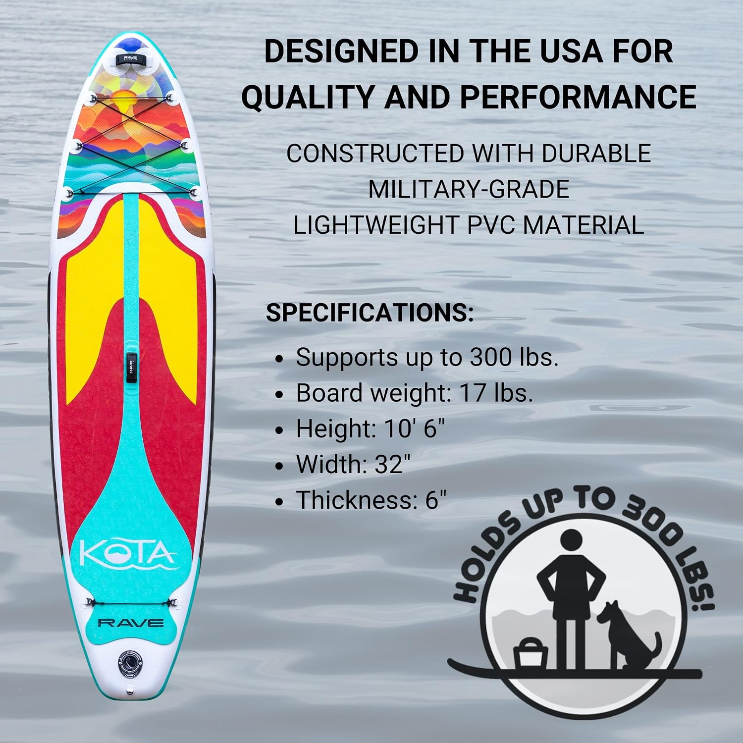 RAVE Sports Kota iSUP Stand-Up Paddleboard