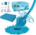 U.S. Pool Supply Octopus Suction Pool Cleaner, Inground Automatic Pool Vacuum Cleaner with Hose - Swimming Sweeper Vac Cleaning Suction-Side Cleaners - Auto Creepy Sweeps Removes Debris, Leaves Cleans