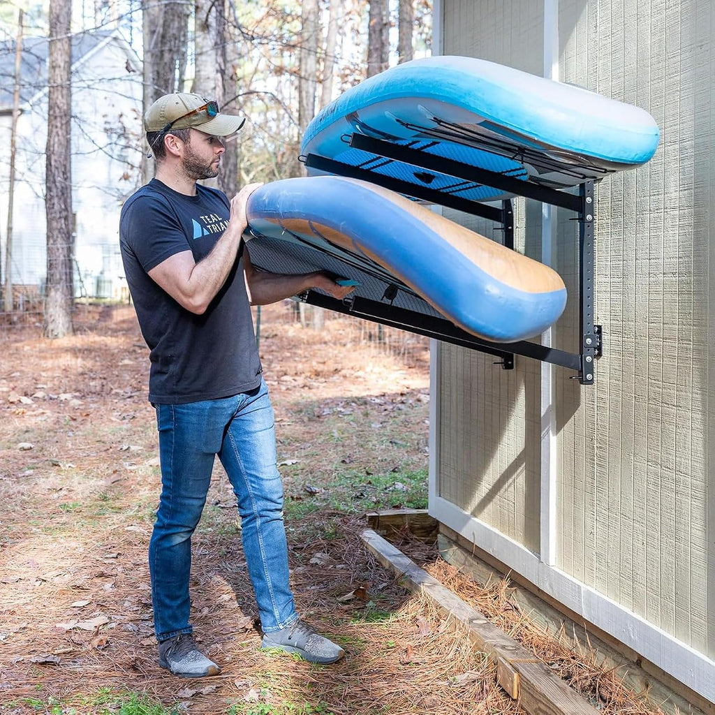 StoreYourBoard G-SUP Wall Mounted Standup Paddleboard Storage Rack, Adjustable Levels, Stand-up Paddle Board Holder