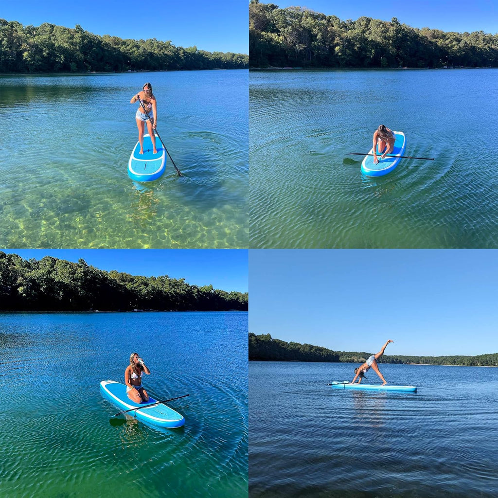 Ei Inflatable Stand Up Paddle Board with Built-in Cooler/Storage, 10'6' Premium Paddleboard with Accessories & Sup Carry Bag, Stand Up Paddle Boards for Youth & Adults