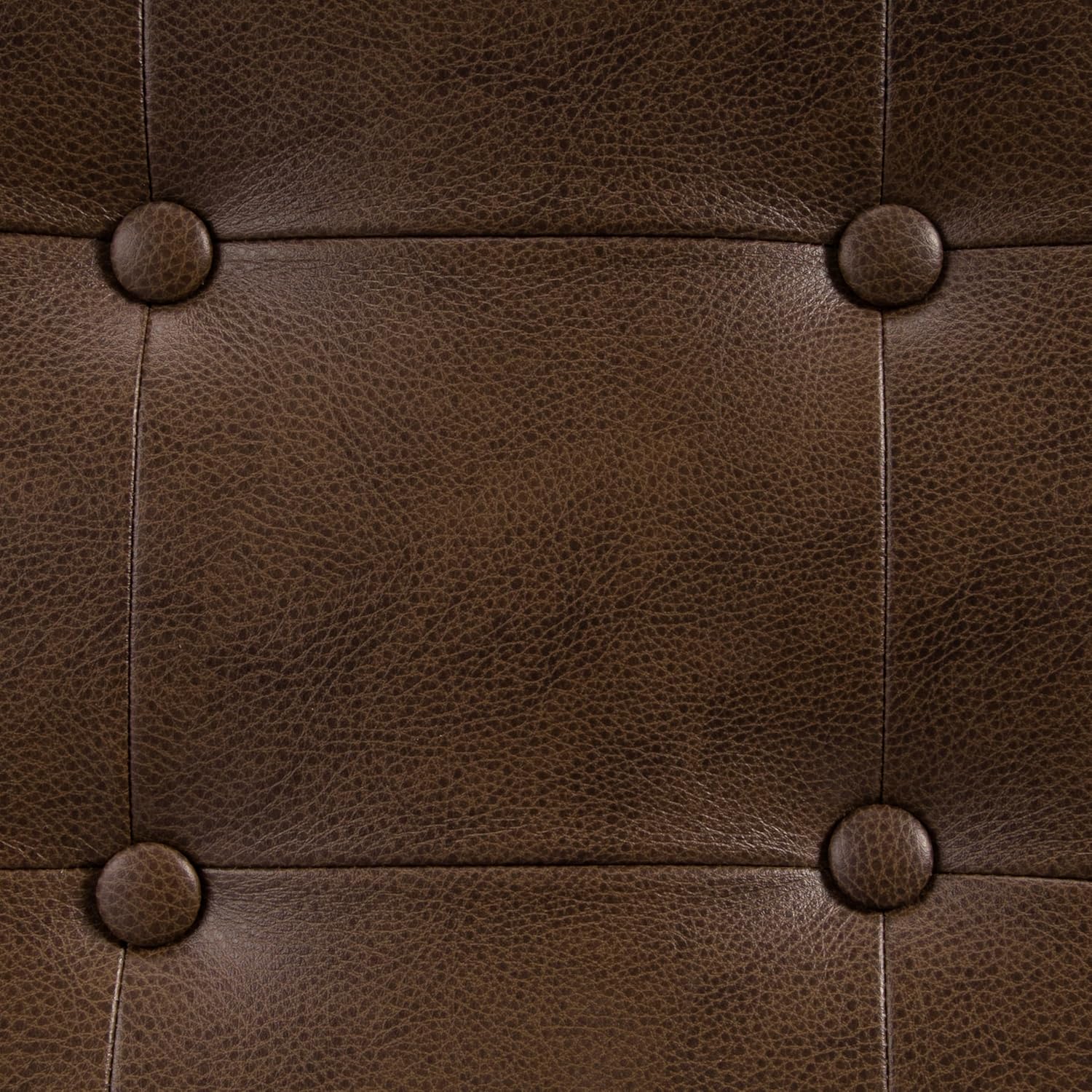 HomePop Large Tufted Storage Bench - Antique Brown