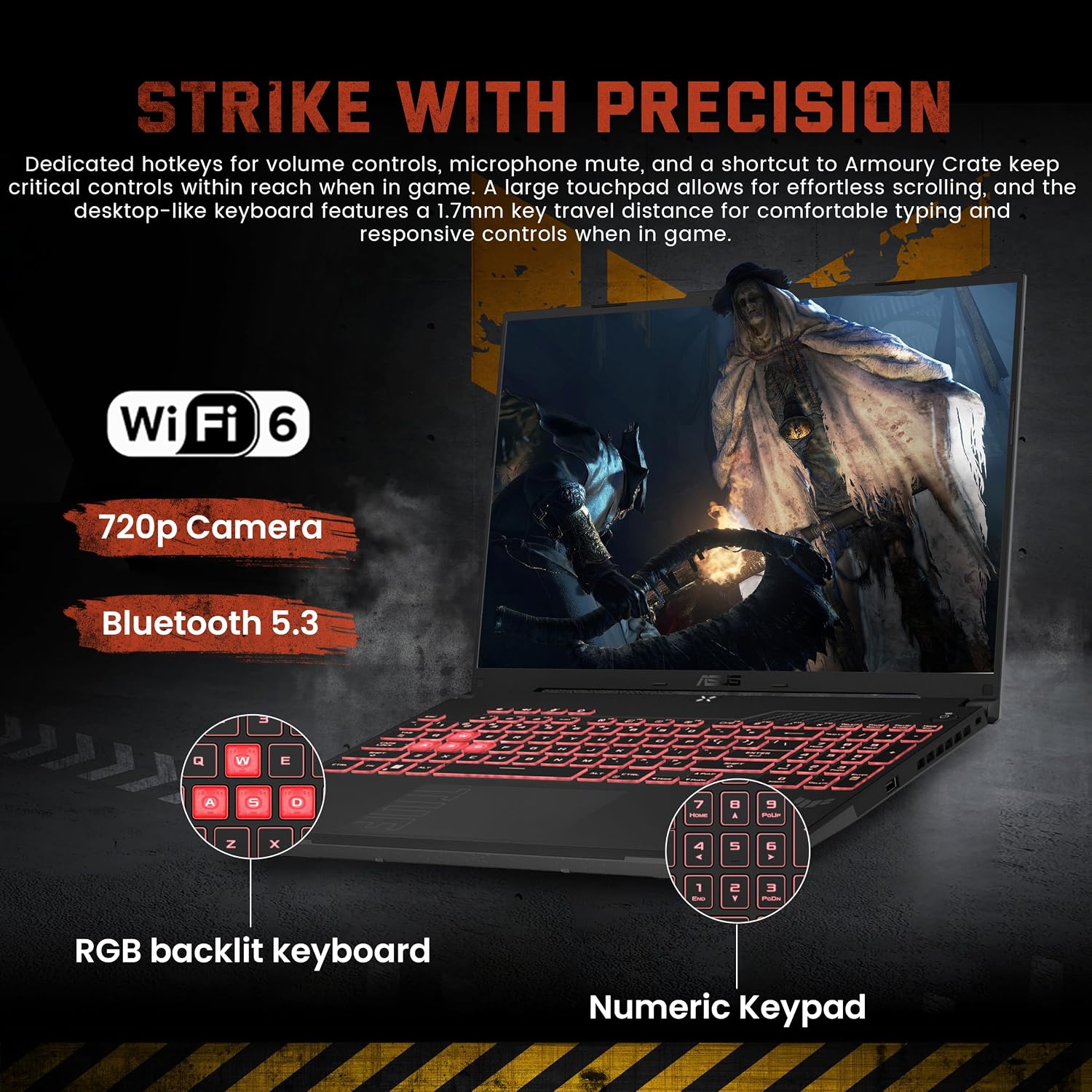 ASUS TUF A16 16' WUXGA 144Hz Gaming Laptop, AMD Ryzen 7 7445HS, NVIDIA GeForce RTX 4050, 16GB DDR5, 512GB SSD, 1-Zone RGB Backlit Keyboard, Copilot, Webcam, Win 11 Pro, Gray, 1TB Docking Station Set