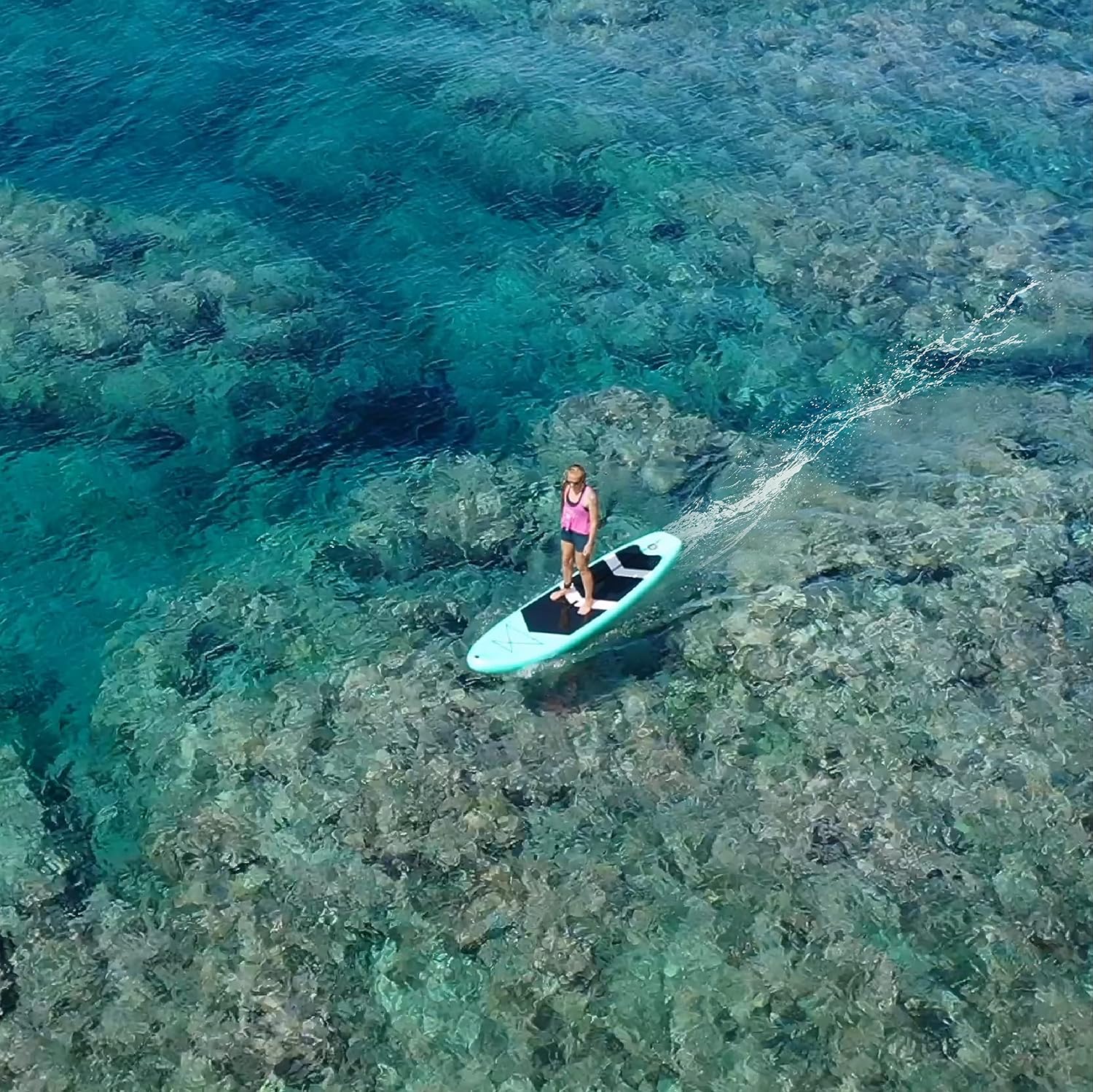 Waydoo Subnado Underwater Scooter Sup Kit, Sea Scooter for Paddleboard/Body Board/Kayak/Boogie Board, Compact and Portable Wired Thumb Controller Water Scooter for Adults & Kids