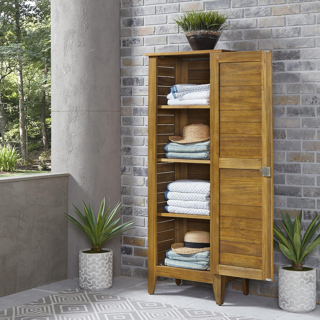 Homestyles Maho Golden Teak Storage Cabinet