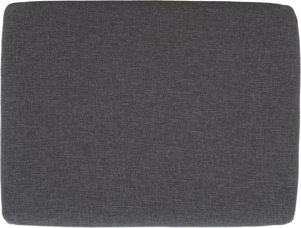 SAFAVIEH Home Collection Solo Dark Grey/Natural Open Shelf Bench with Cushion
