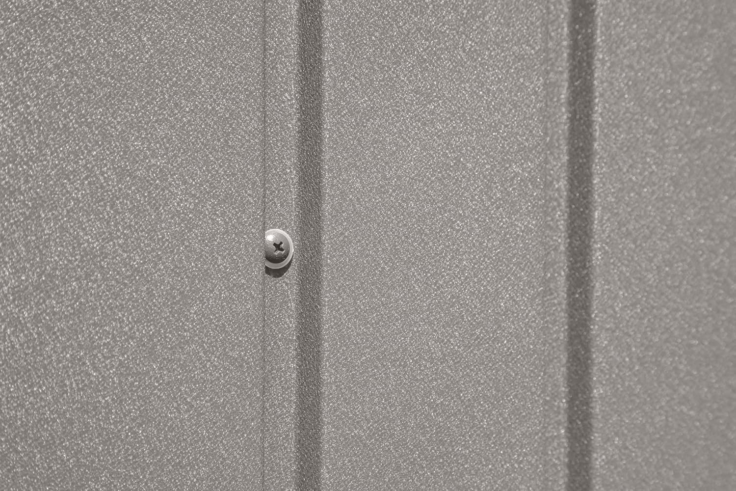 Arrow Shed Elite 10' x 14' Tall Outdoor Steel Storage Shed with High Gable and Lockable Doors Storage Building, Cool Grey