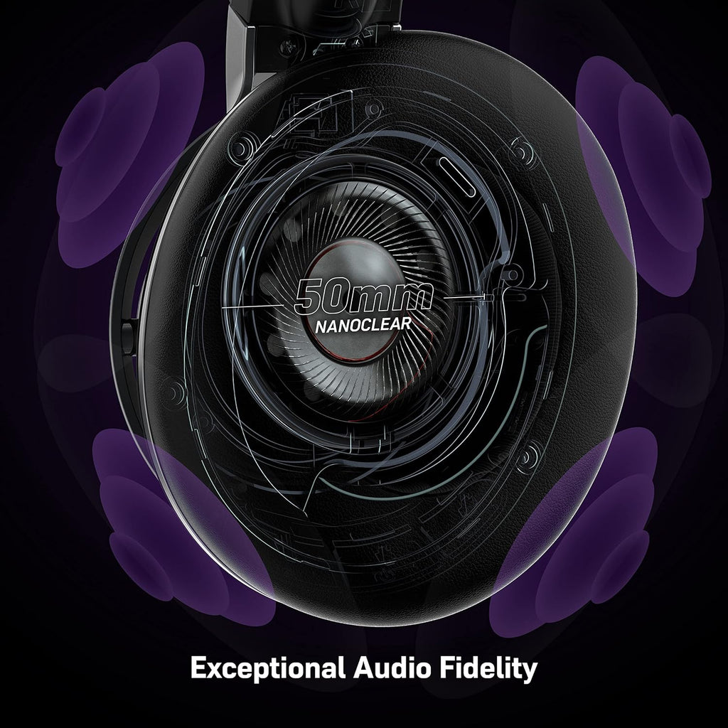 Turtle Beach Stealth Pro Multiplatform Wireless Noise-Cancelling Gaming Headset for PS5, PS4, PC, Mac, Mobile – Swappable Batteries – Black