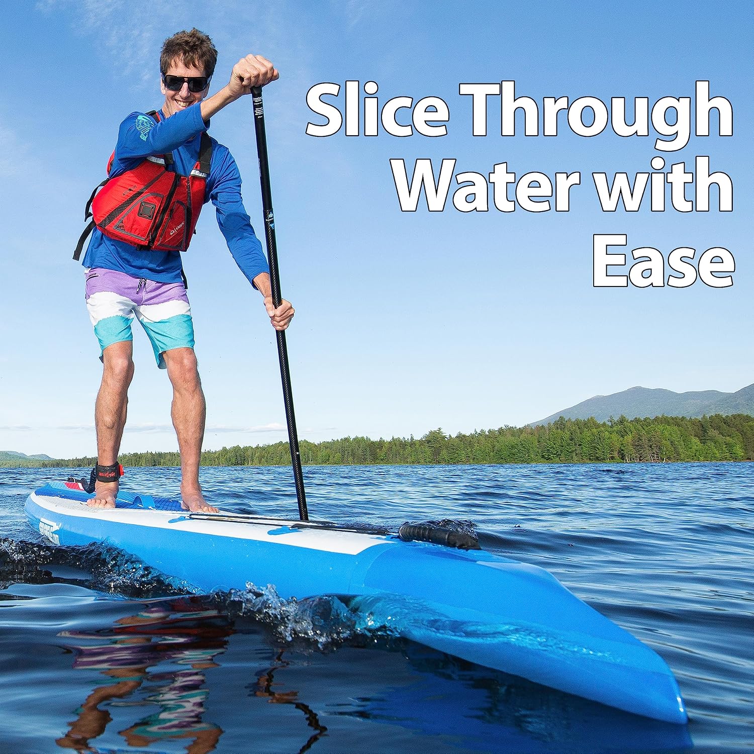 Sea Eagle NeedleNose 14' Inflatable Lightweight High Pressure Drop Stitch Stand Up Paddle Board SUP, Patented Wave Piercing Bow