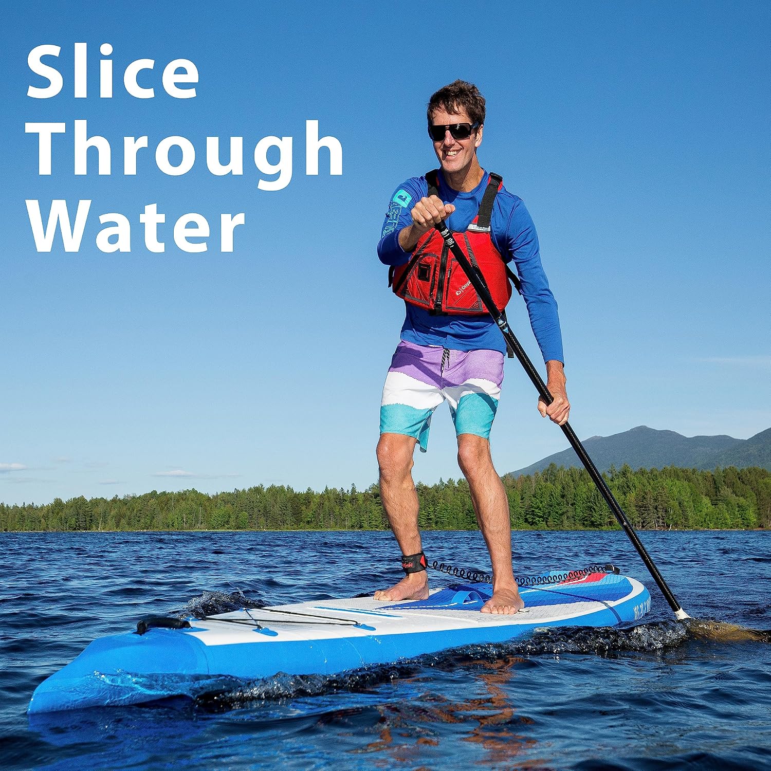 Sea Eagle NeedleNose 12'6' Inflatable Lightweight High Pressure Drop Stitch Stand Up Paddle Board Patented Wave Piercing Bow, with SUP Paddle, Pump, Slide in Skeg and Backpack