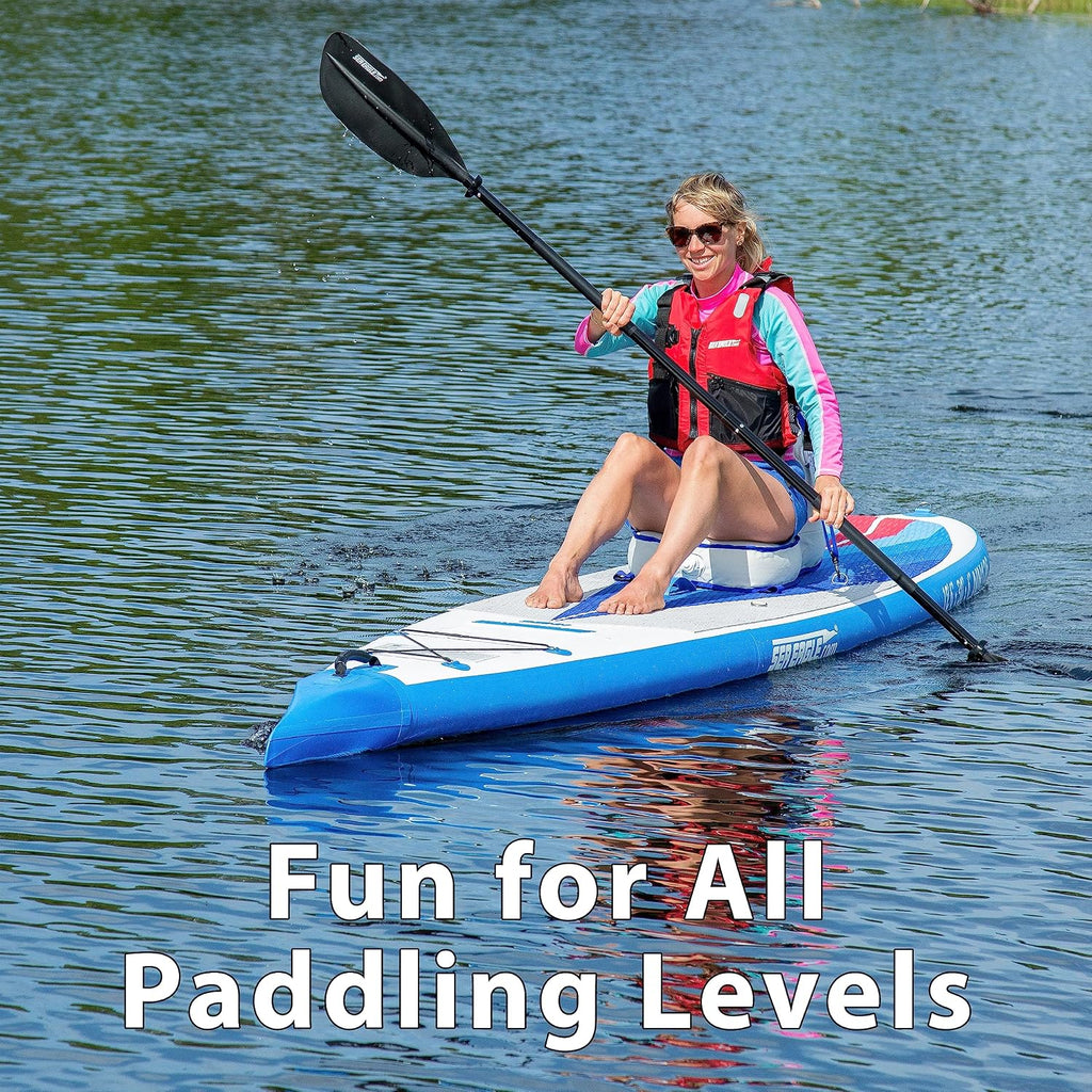 Sea Eagle NeedleNose 12'6' Inflatable Lightweight High Pressure Drop Stitch Stand Up Paddle Board Patented Wave Piercing Bow, with SUP Paddle, Pump, Slide in Skeg and Backpack